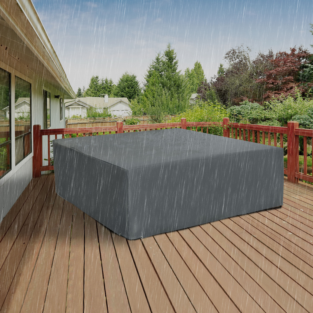 205x192cm Garden Furniture Cover Water UV Resistant Oxford Fabric Grey