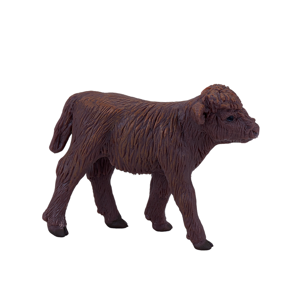 Highland Calf Toy  Realistic Farm Animal Figurine