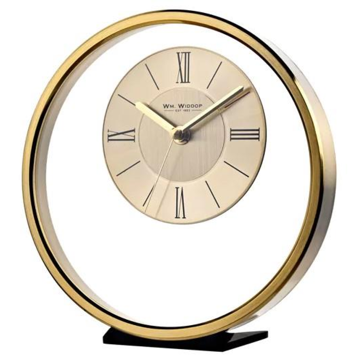 Widdop Round Gold Mantel Clock W2937G