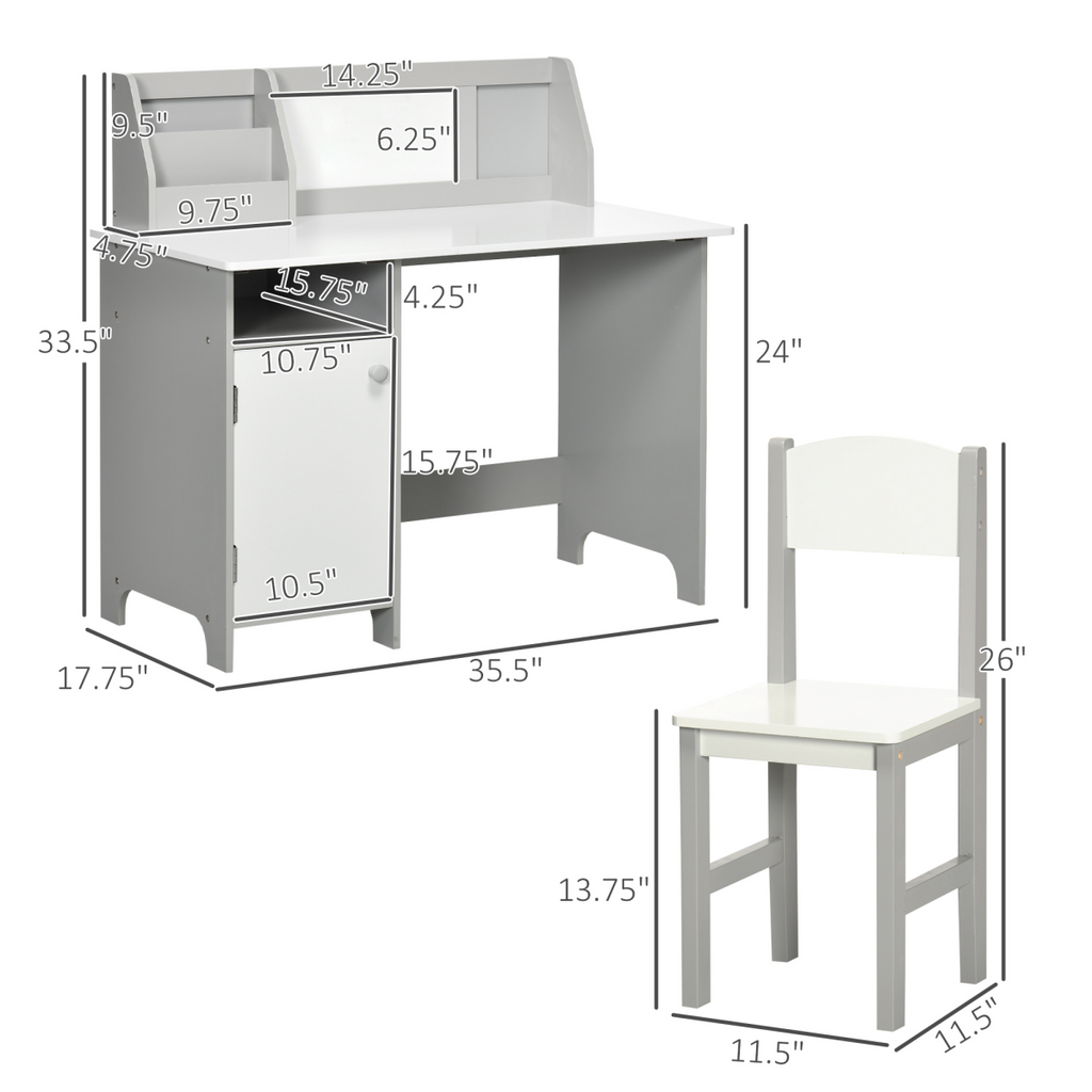 Kids Desk and Chair Set