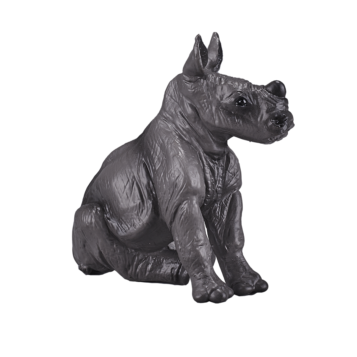 Rhino Baby Sitting Toy  Realistic Wildlife Animal Model