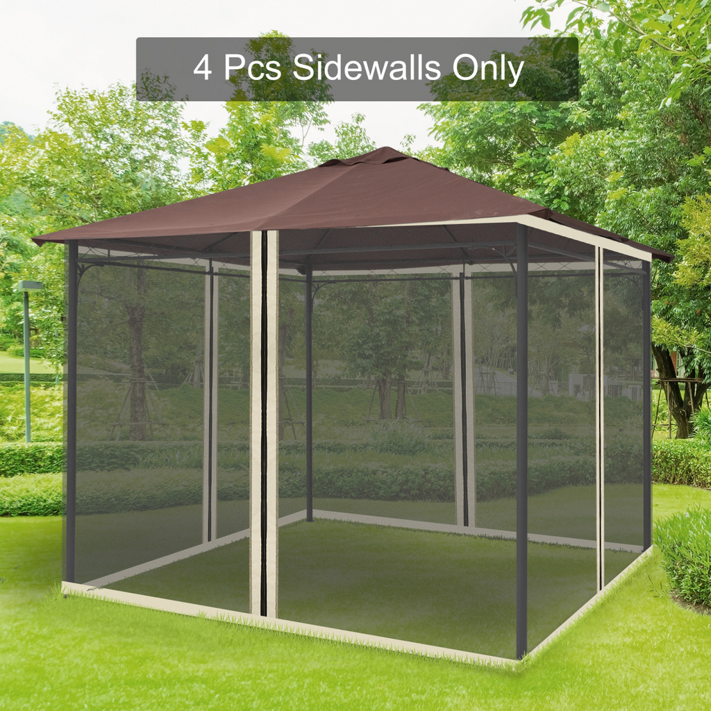 302 x 207cm Universal Replacement Gazebo Mesh Netting Screen Walls