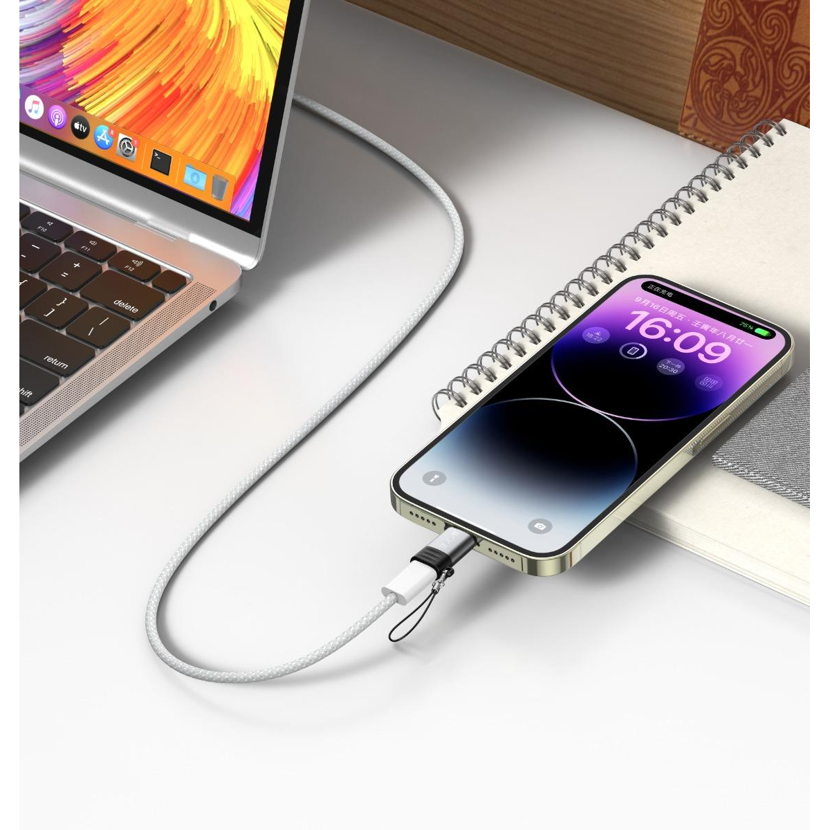 WYEFLOW 8-Pin to USB-C Mini Adaptor