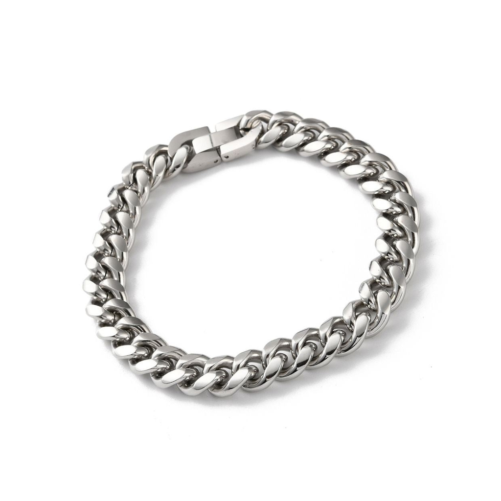 Men's Cuban Link Silver Bracelet