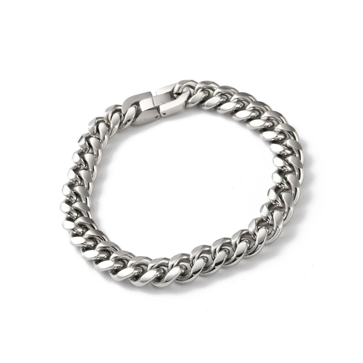 Men's Cuban Link Silver Bracelet