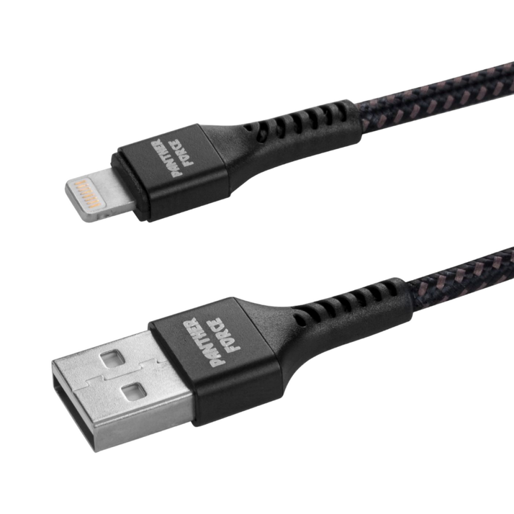 Panther Force 3A 1M Cable for iPhone - Fast Charging & Seamless Data Transfer