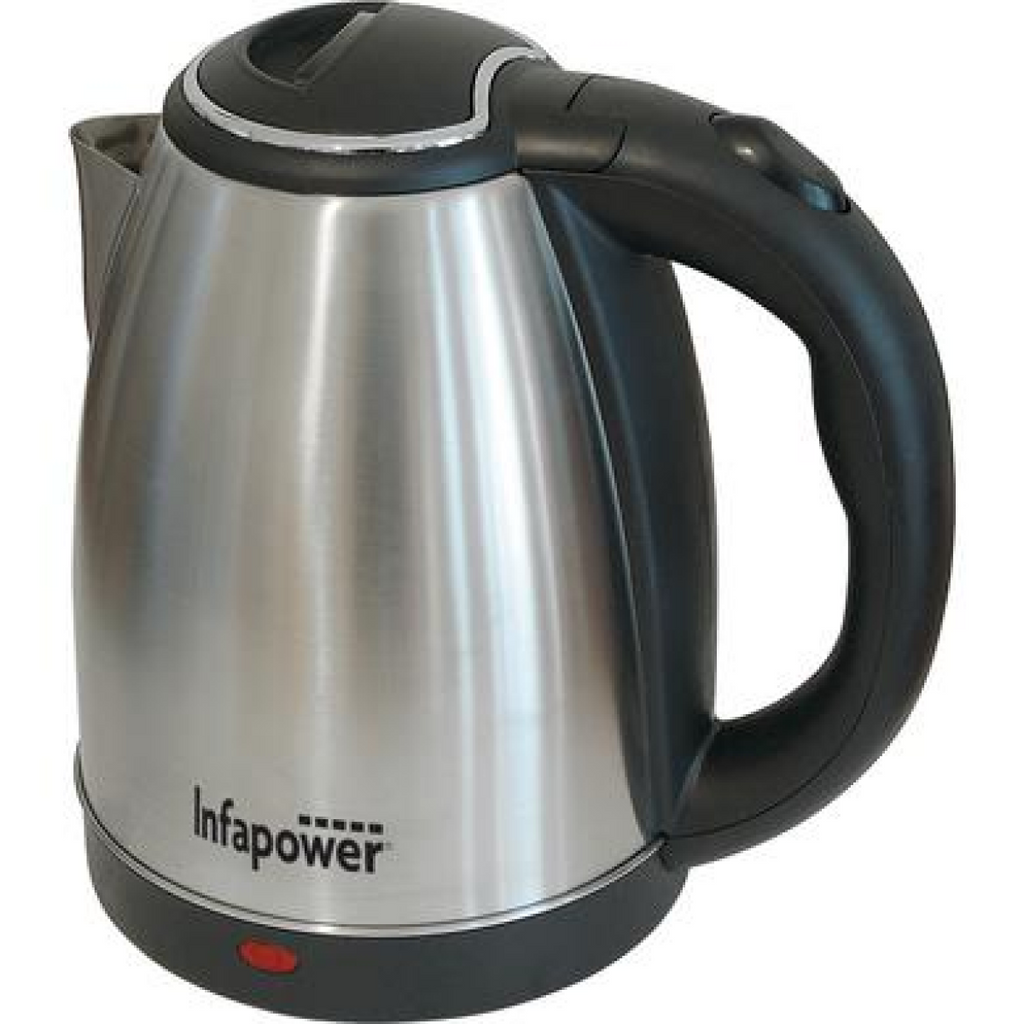 Infapower 1800w 1.8L 360 Cordless Brushed Stainless Kettle