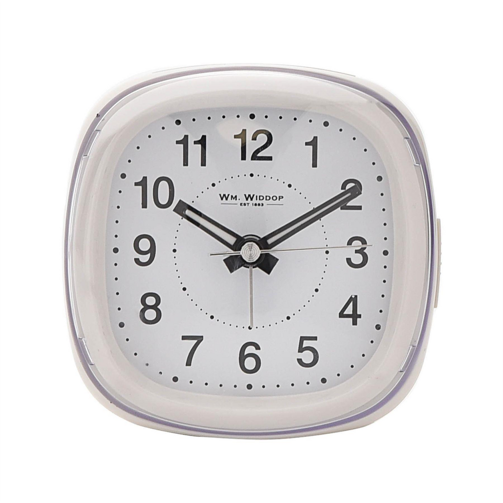 Wm Widdop Alarm Clock Dome Lens Sweep Snooze Light - White