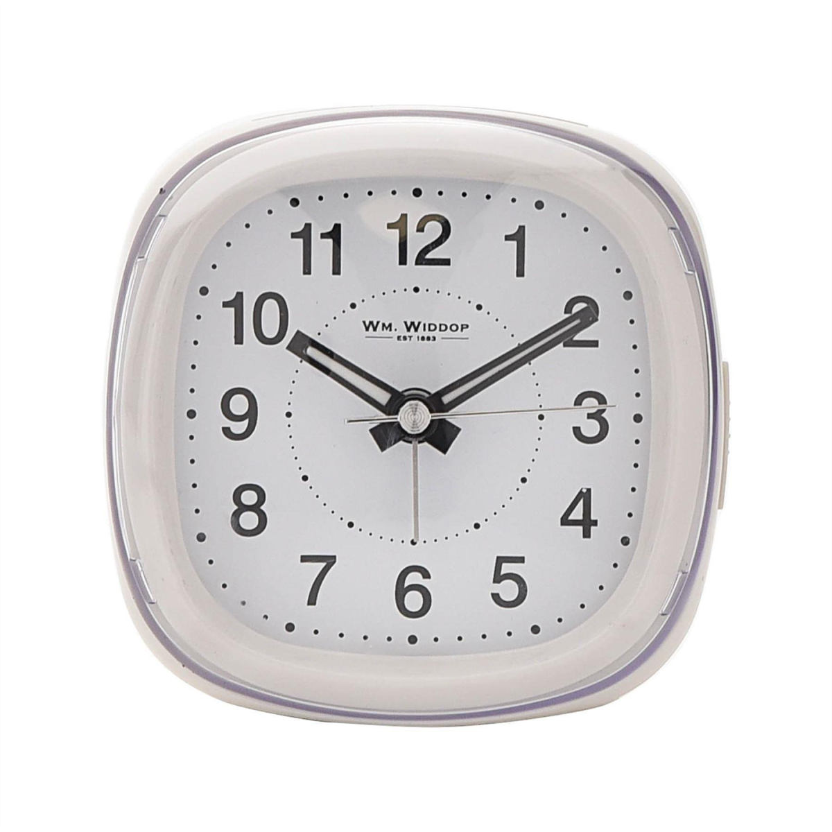 Wm Widdop Alarm Clock Dome Lens Sweep Snooze Light - White