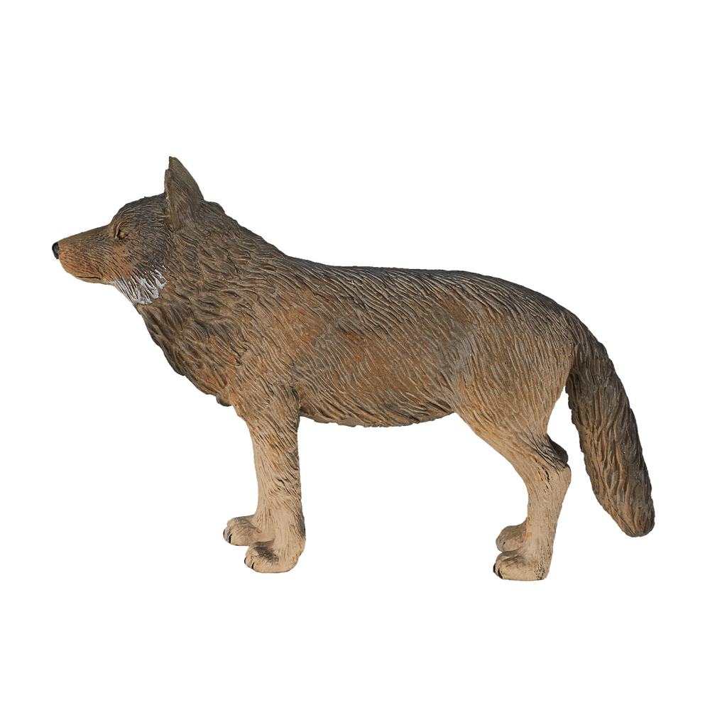 Timber Wolf Standing Toy  Realistic Wildlife Model