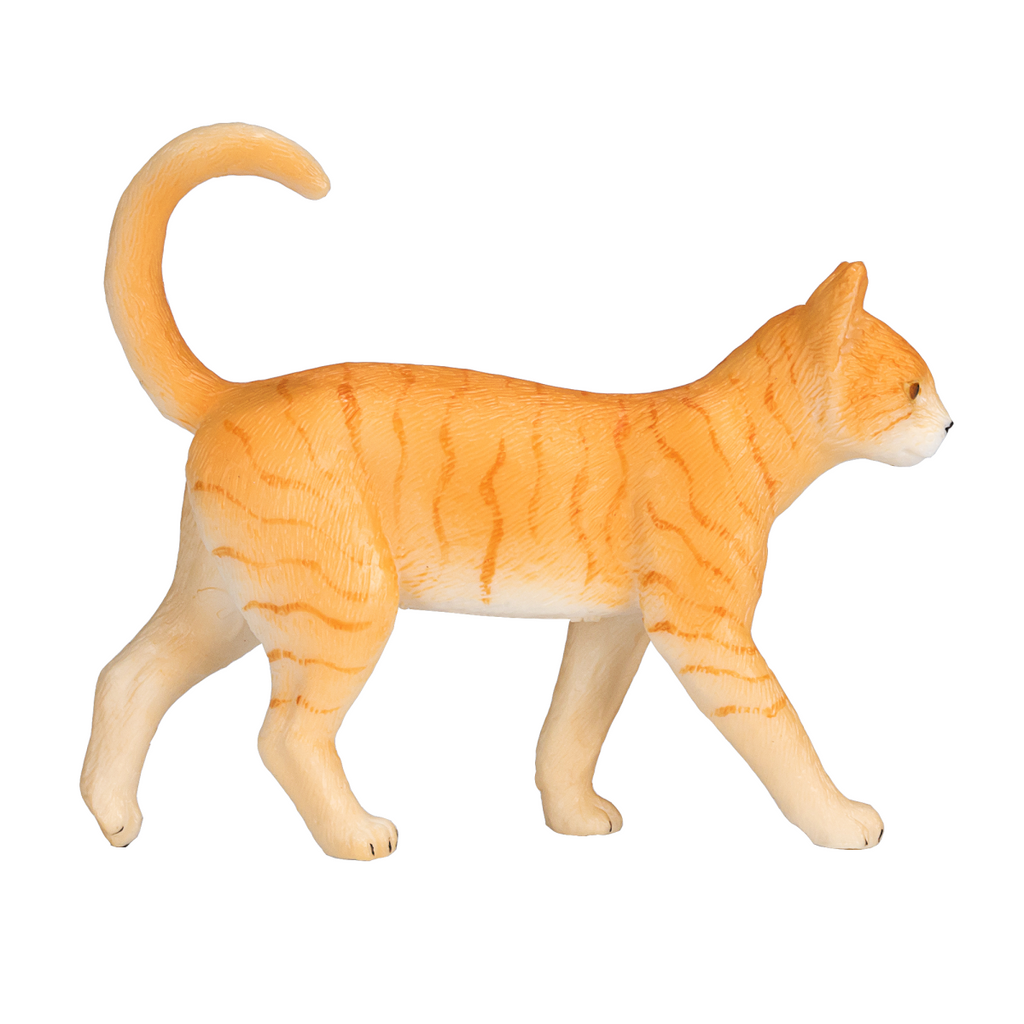 Ginger Tabby Cat Toy  Realistic Pet Figurine