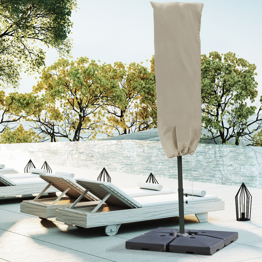 Cantilever Umbrella Cover Outdoor Parasol Protector Weatherproof with Zipper