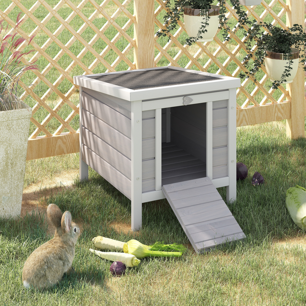 Wooden Rabbit Hutch Bunny Cage Guinea Pig House Pet Habitat Ferret Pawhut