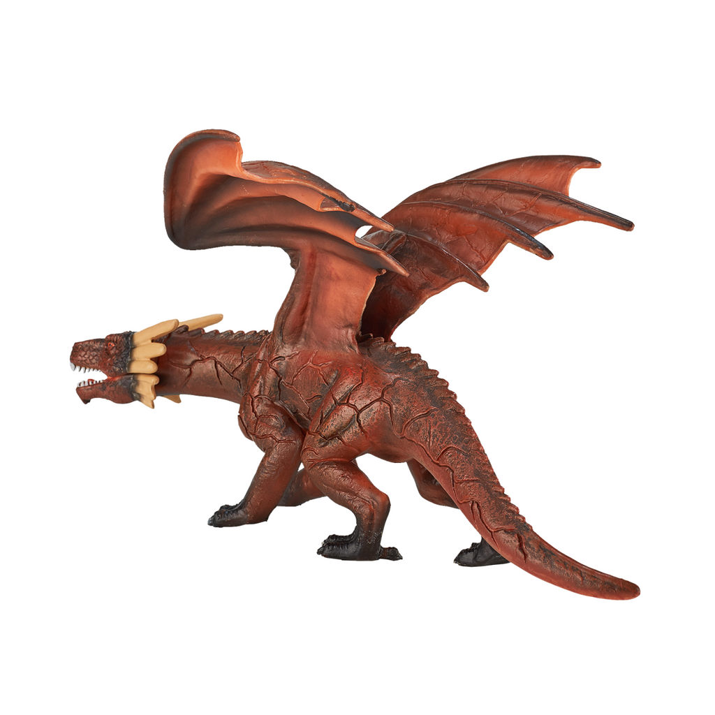Fire Dragon Toy  Realistic Fantasy Creature Figure