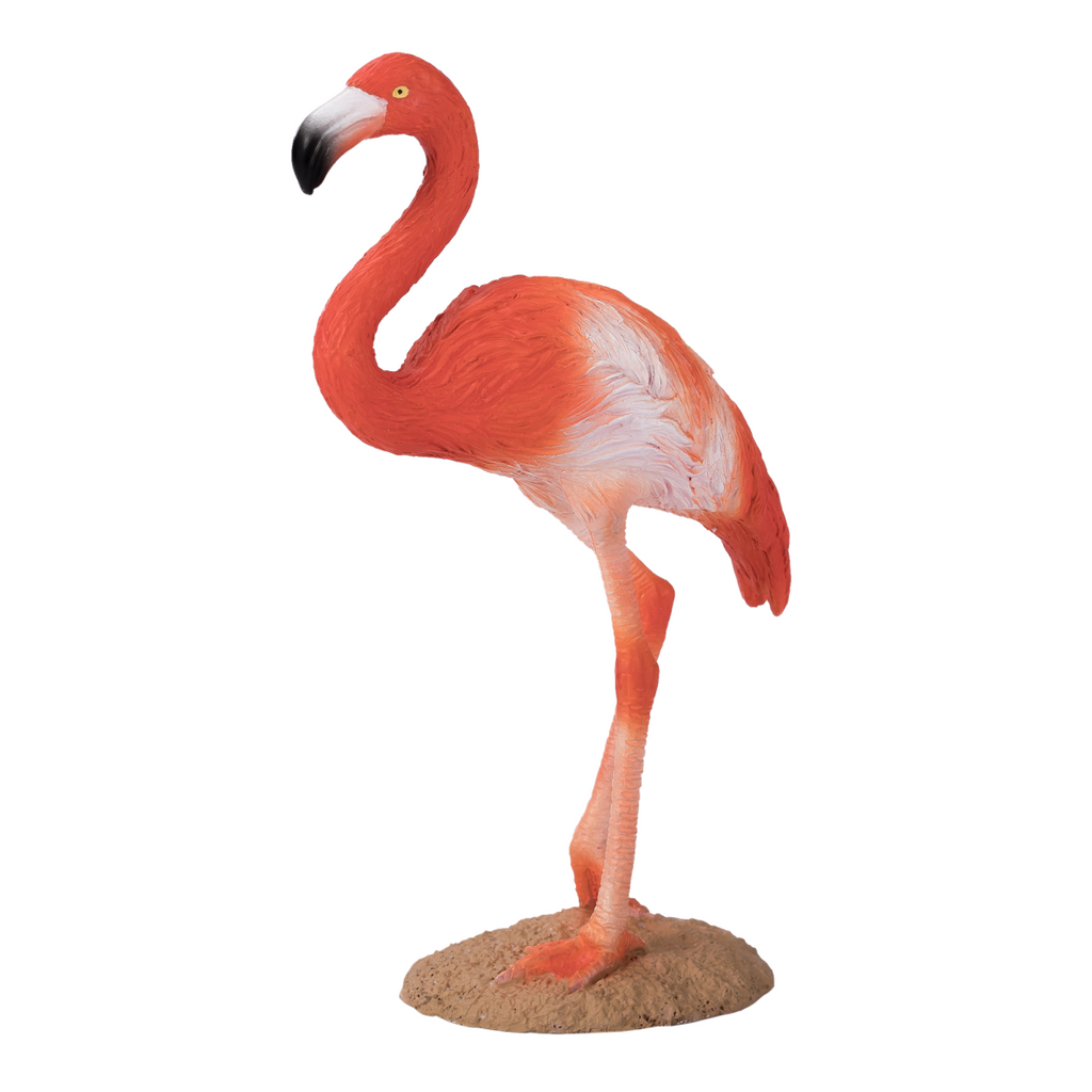 American Flamingo Toy  Realistic Exotic Bird Figurine