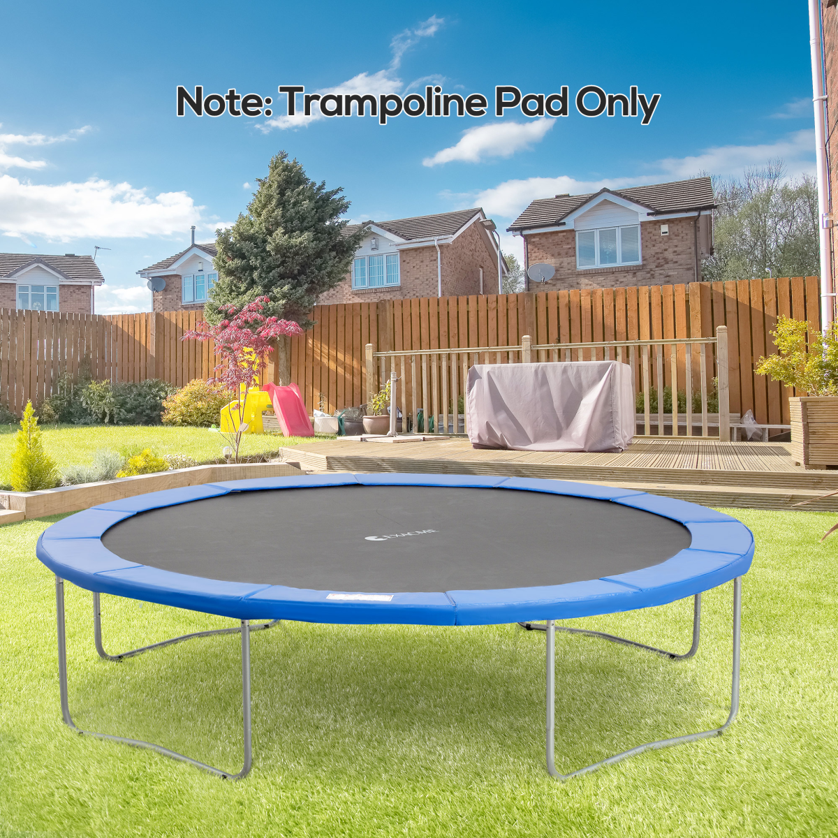 12ft Trampoline Pad Surround Pad Thick Foam Replacement Spare Blue