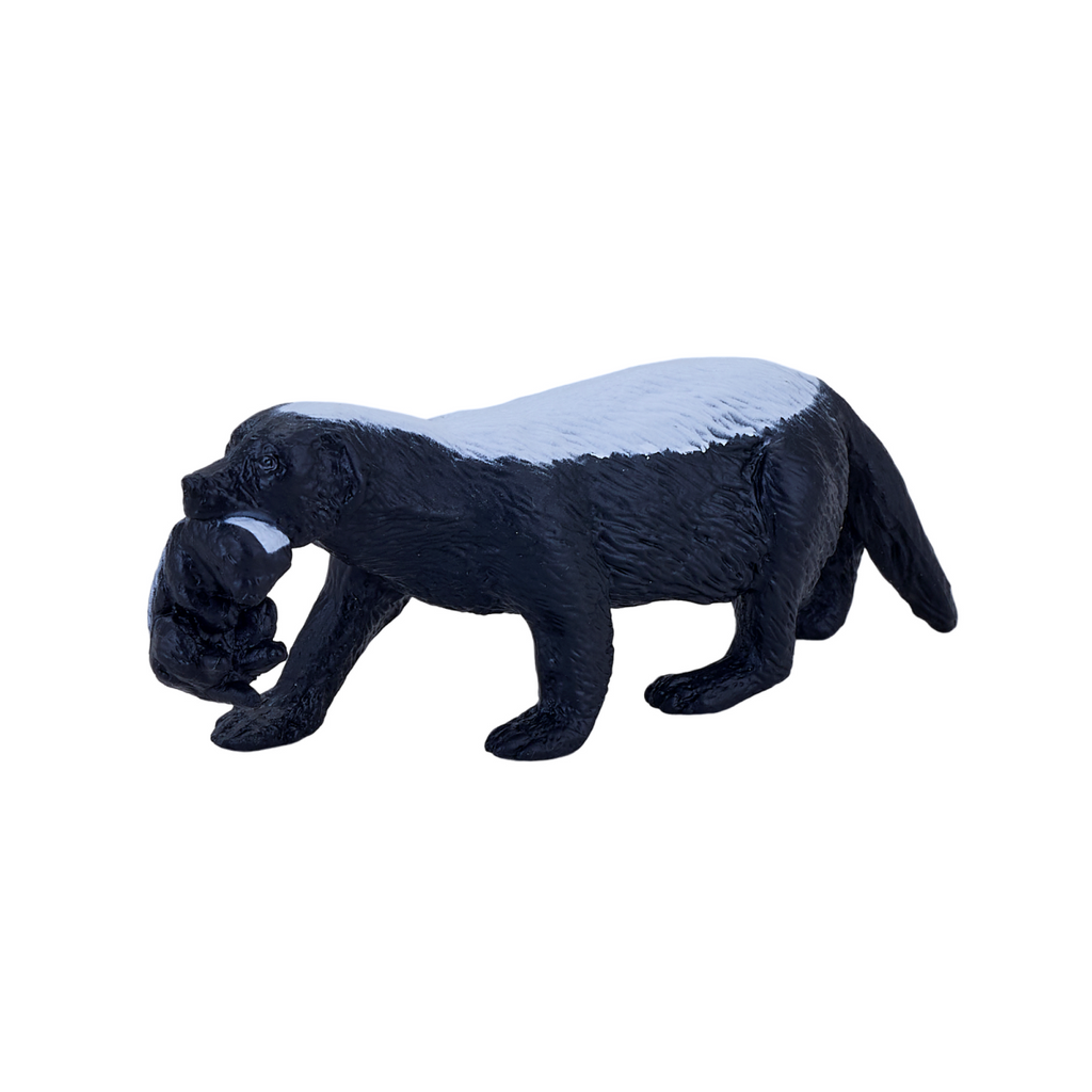 Honey Badger Female with Cub  Realistic Wildlife Animal Figure
