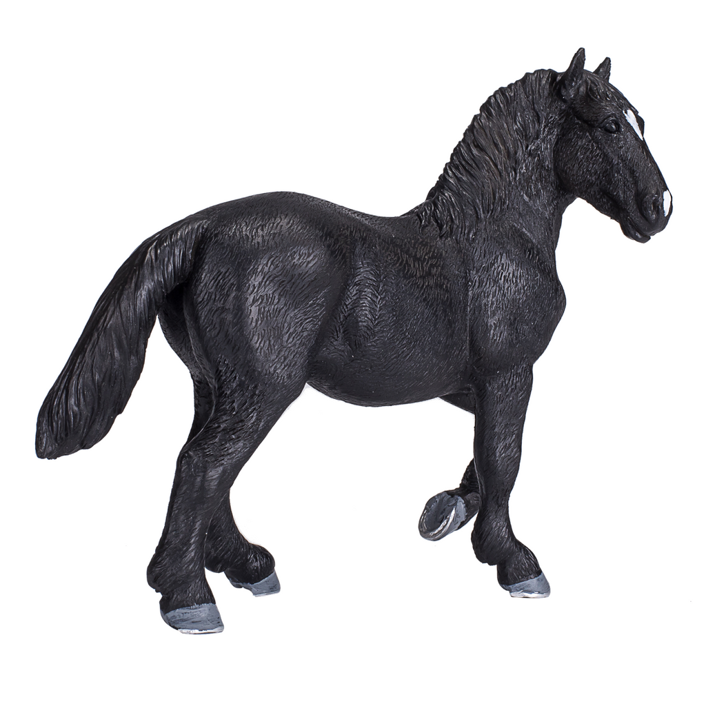 Percheron Horse Toy  Realistic Equestrian Model
