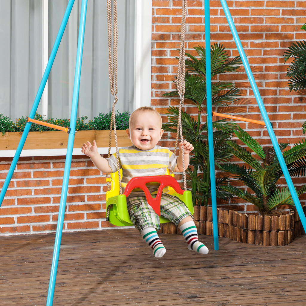 3-in-1 Adjustable Swing for Infants & Toddlers - Safe Indoor & Outdoor Play