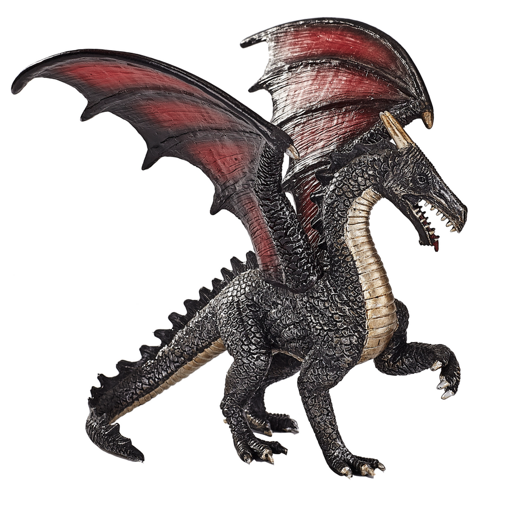 Steel Dragon Toy  Fantasy Mythical Creature Figure