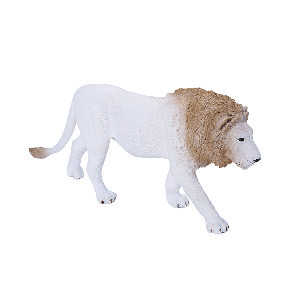 White Lion Toy  Realistic Big Cat Figurine