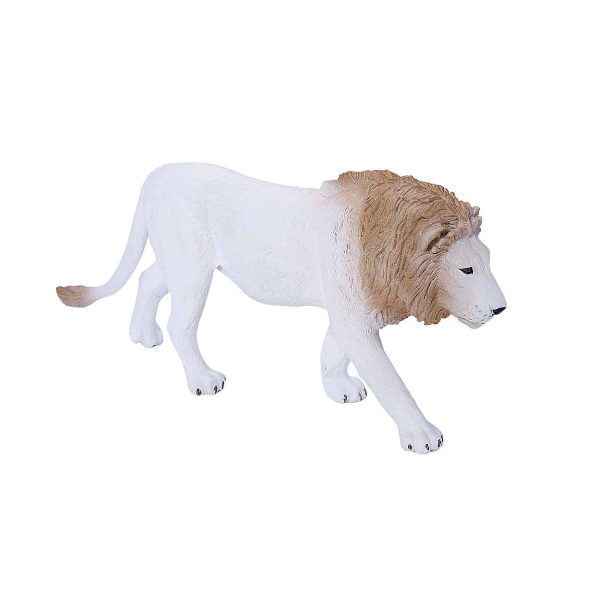White Lion Toy  Realistic Big Cat Figurine
