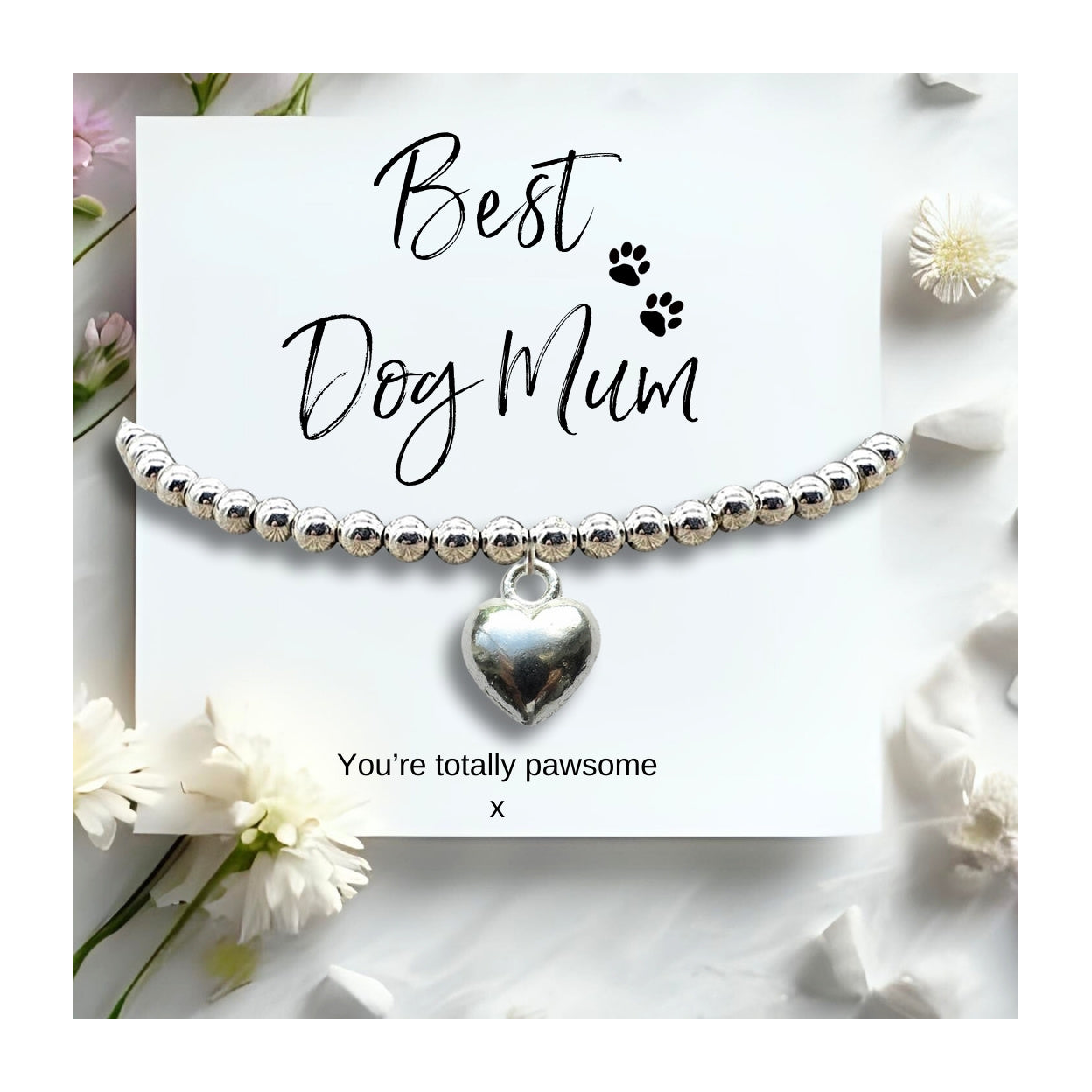 Best Dog Mum Bracelet & Jewellery Box Gift