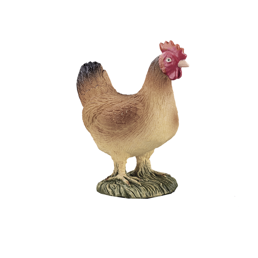 Hen Standing Toy  Realistic Farm Animal Figurine
