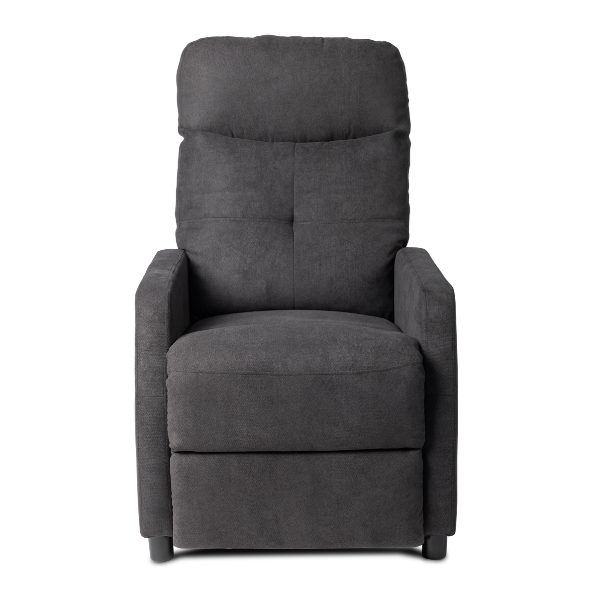Fabric With 6-Point Massage Heating Function Electric Recliner Black