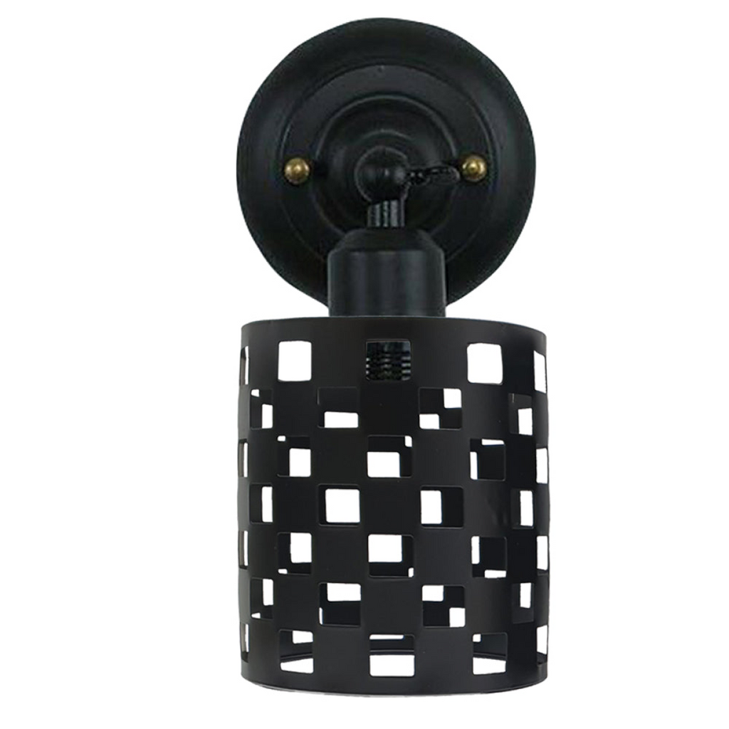 Industrial Black Cage Wall light~2568