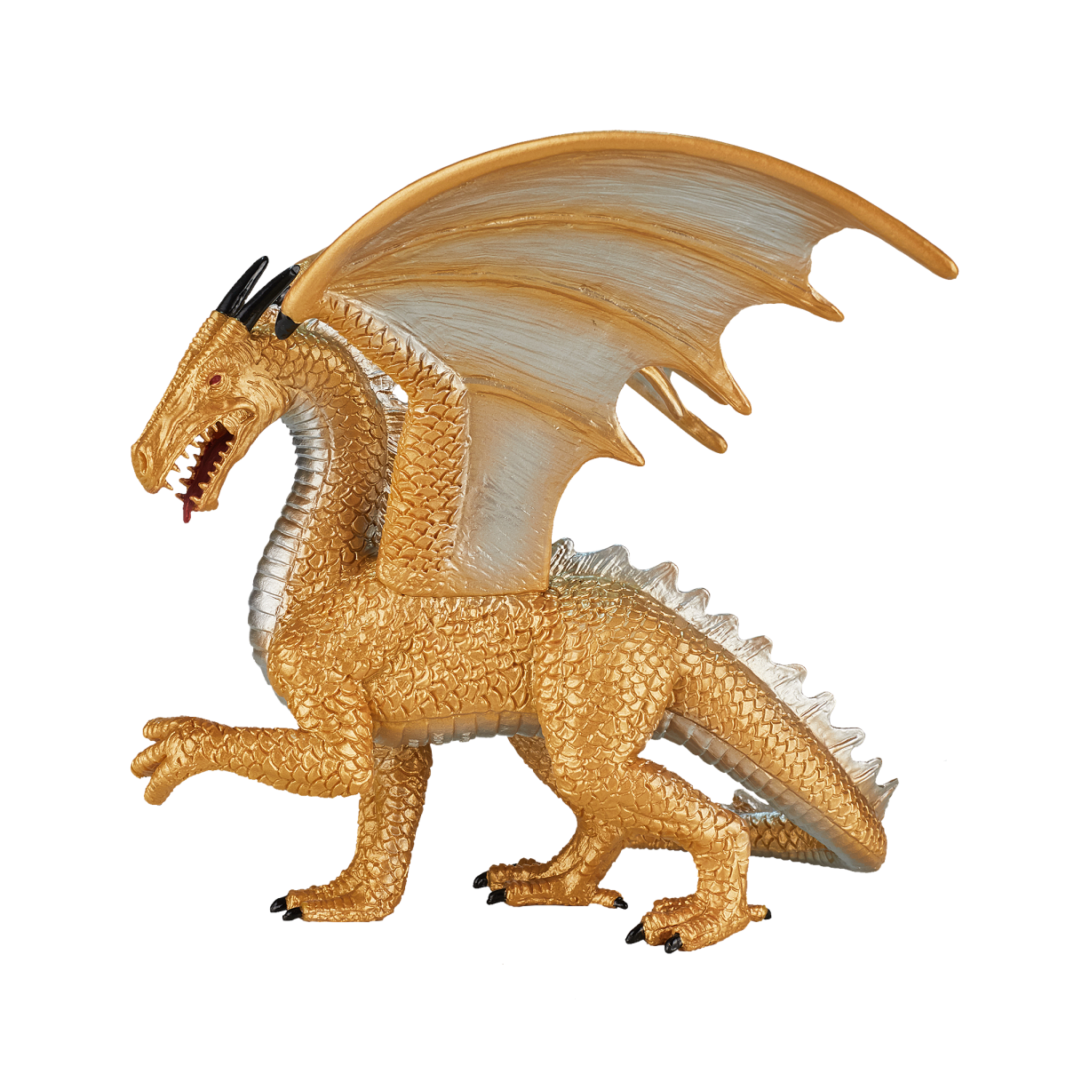 Golden Dragon Toy  Fantasy Mythical Creature Figure