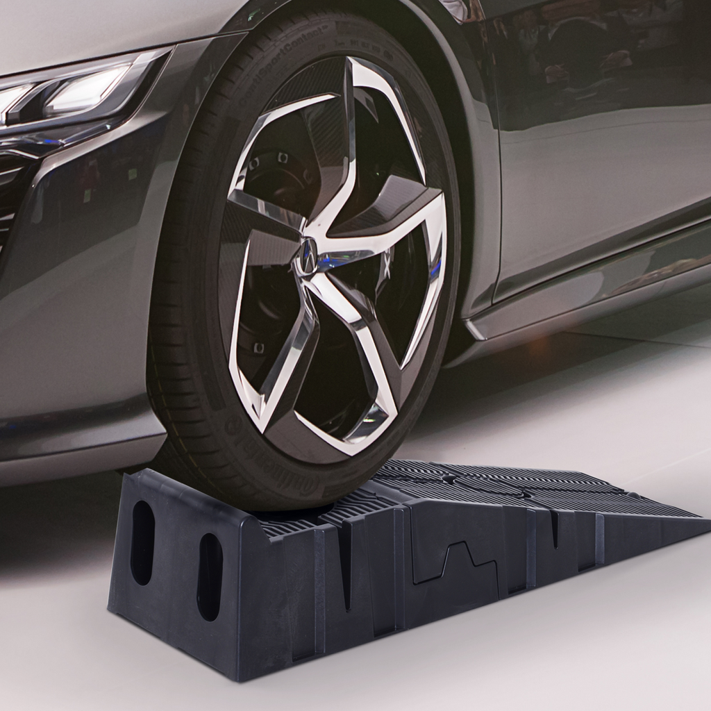 Heavy Duty 2.5 Ton Plastic Car Lifting Ramps Automotive Vehicle Garage Durhand