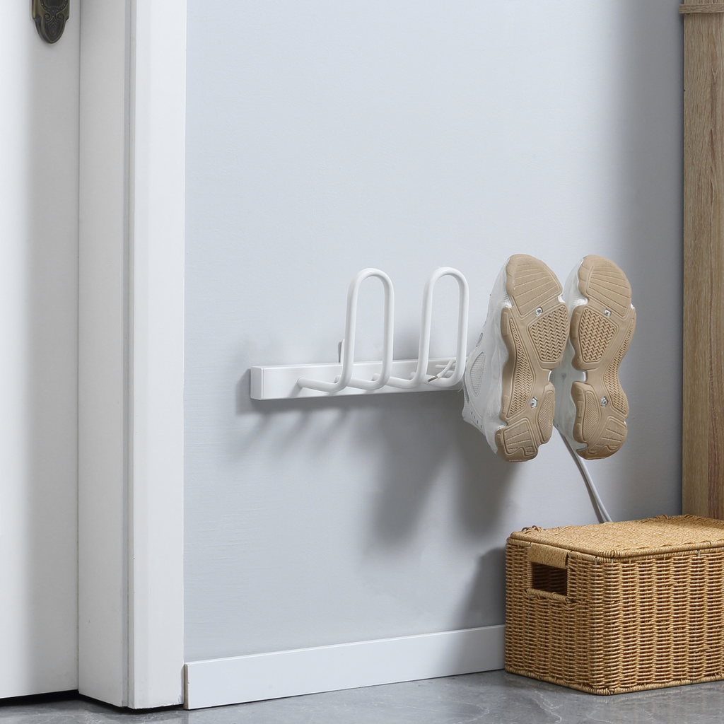 2 Pairs Electric Shoe Dryer, Wall Mount Boots, Leather Shoes, Socks, White