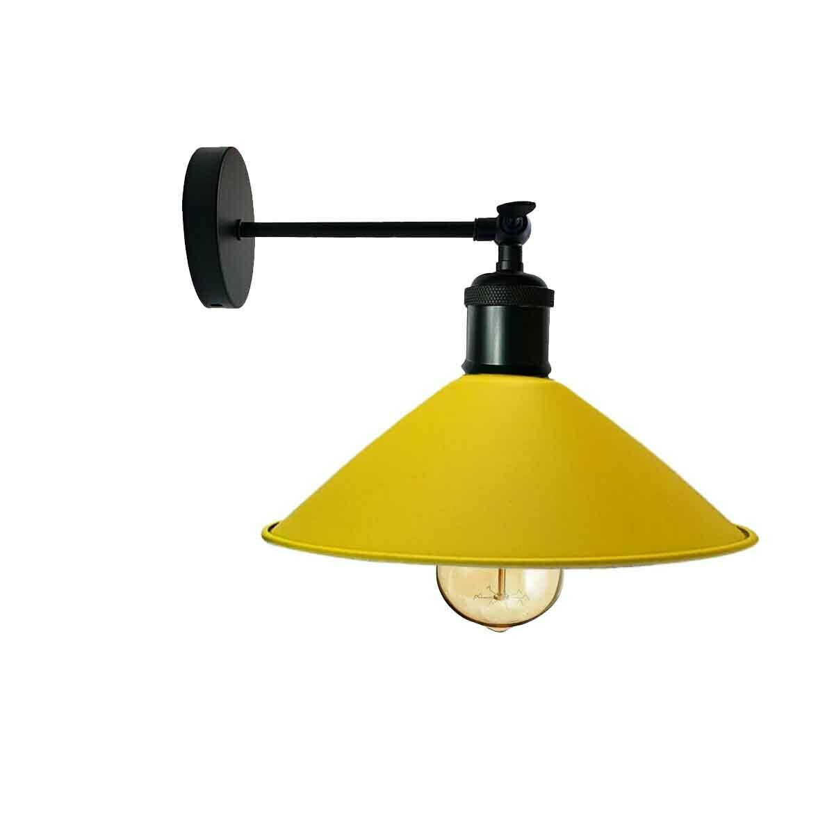 Industrial Yellow Colour Wall Lamp Retro Light Vintage Wall Sconce Lights~2312