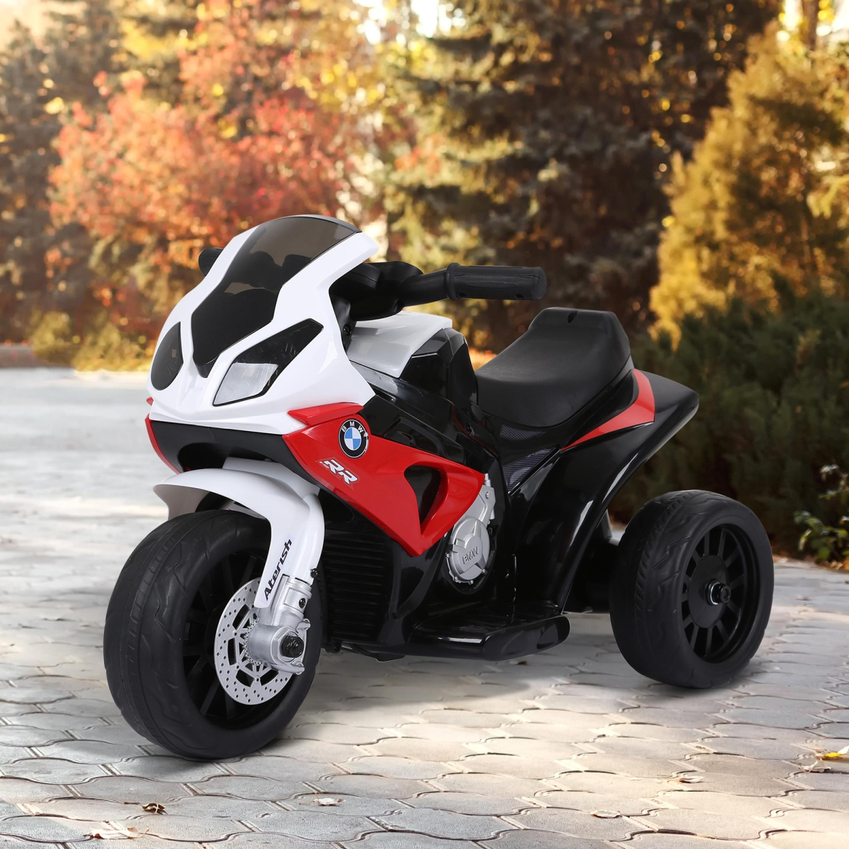 Electric Kids Ride on Motorcycle BMW Liscensed w/ Headlights Music Red