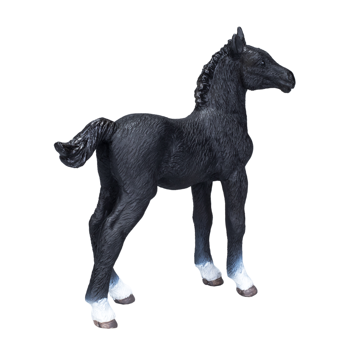 Hanoverian Foal Black  Realistic Equestrian Figurine