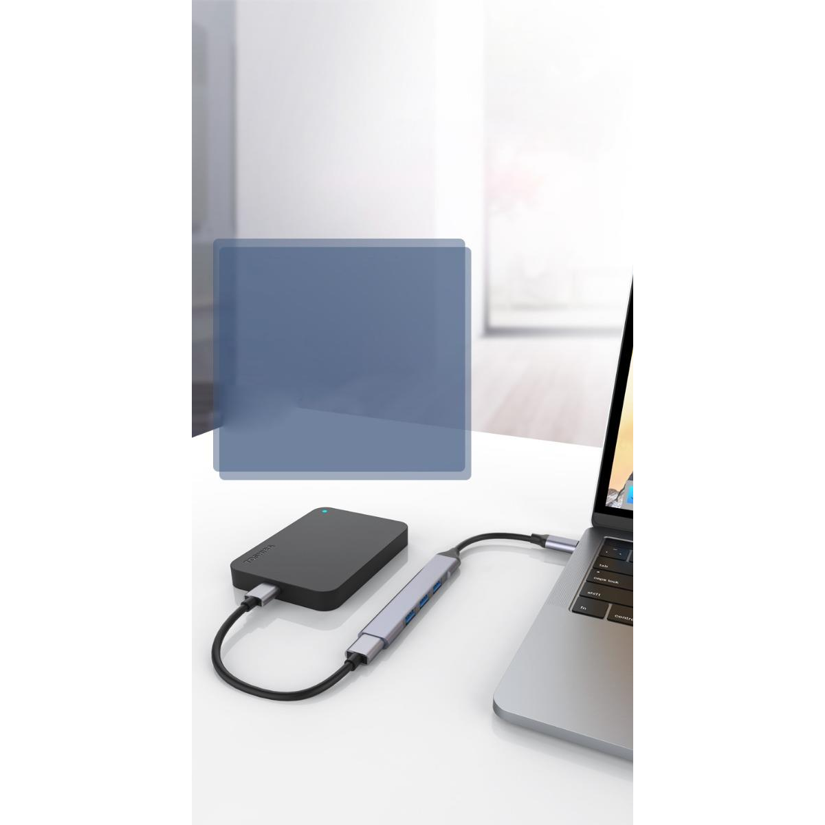 WYEFLOW USB Hub 3.0 With USB-C Connector - 5 GBPS