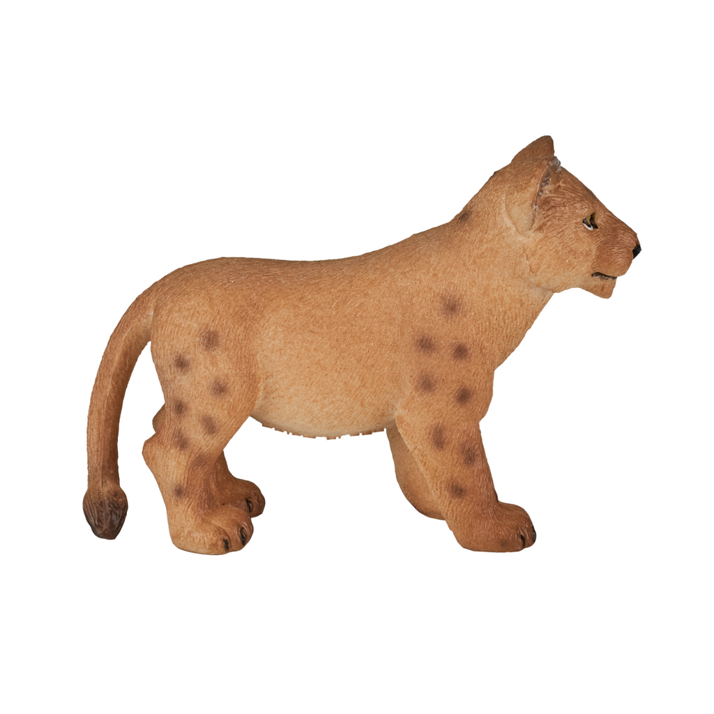 Lion Cub Standing Toy  Realistic Big Cat Figurine