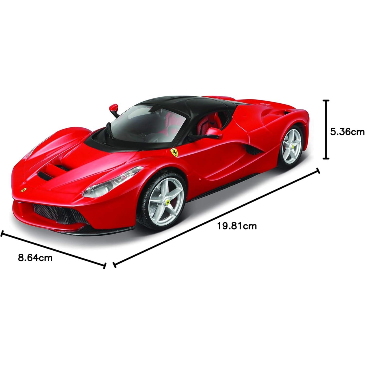 Maisto 39129 1:24 Scale Building Kit LaFerrari Model Car (Red/Black)