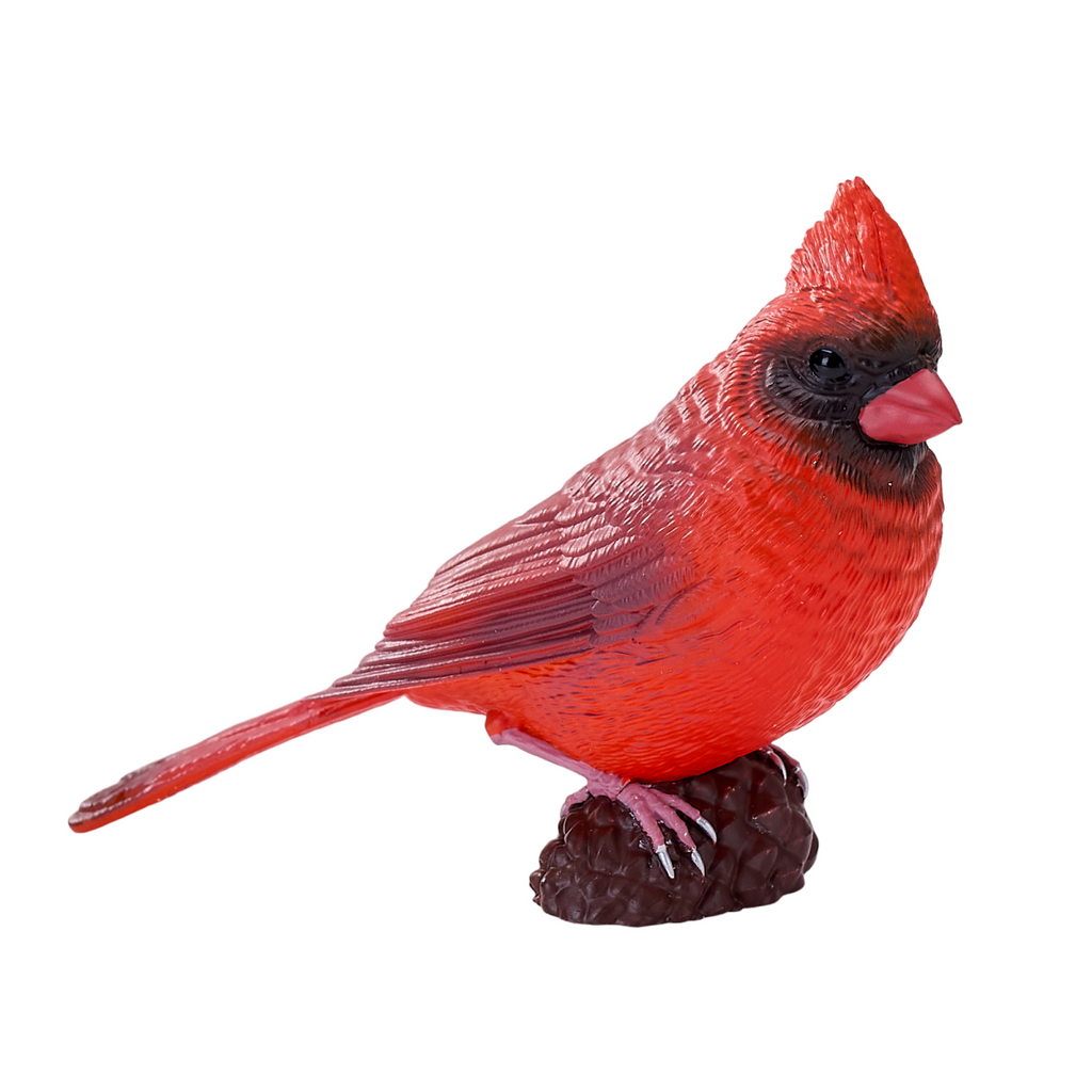 Red Cardinal Bird Toy  Realistic Wildlife Model