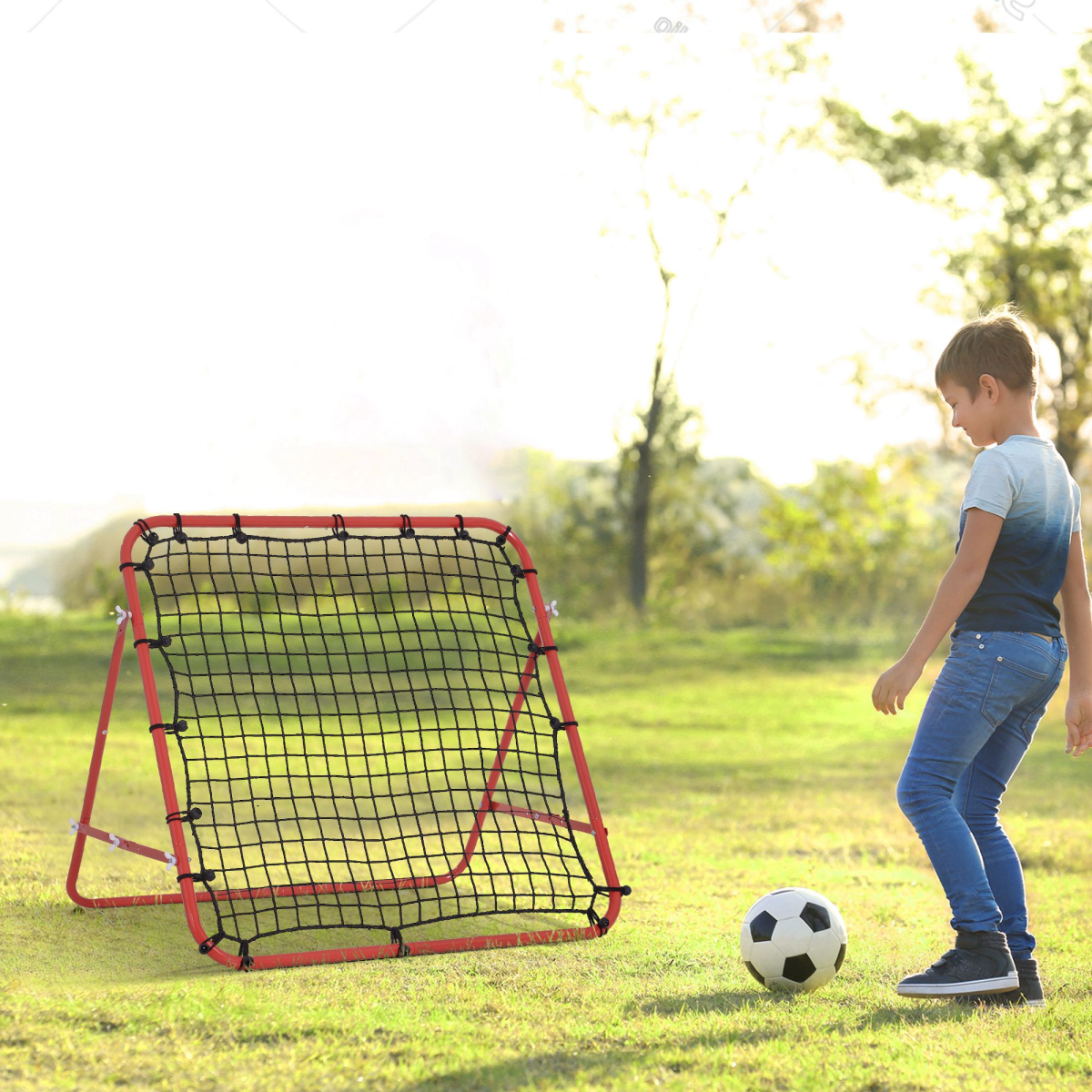 Rebounder Net Practise Goal Play Kids Adults Baseball Soccer Training HOMCOM