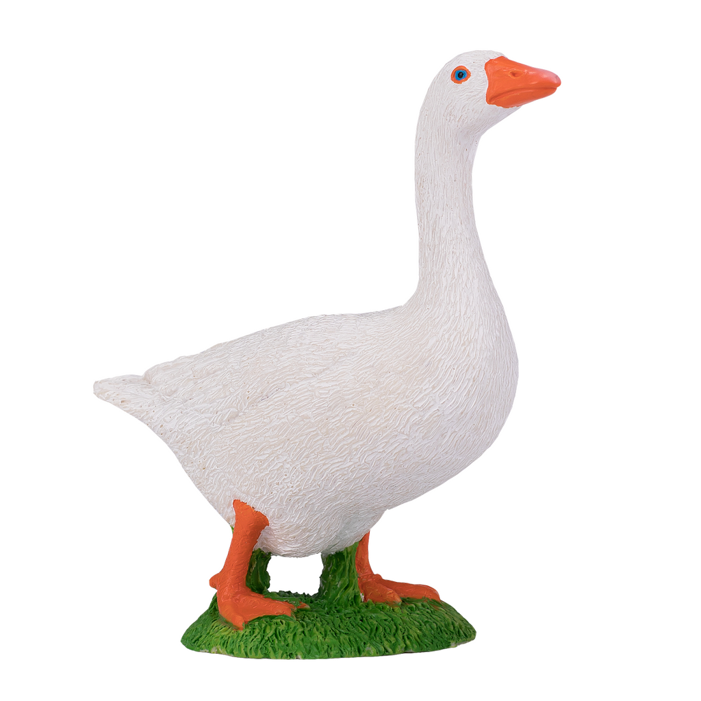 White Goose Toy  Realistic Farm Animal Figurine