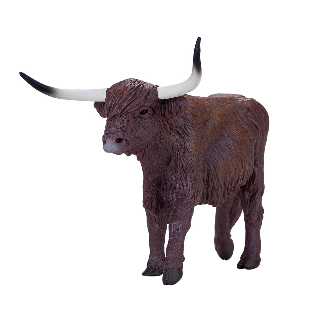 Highland Cow Toy  Realistic Farm Animal Model
