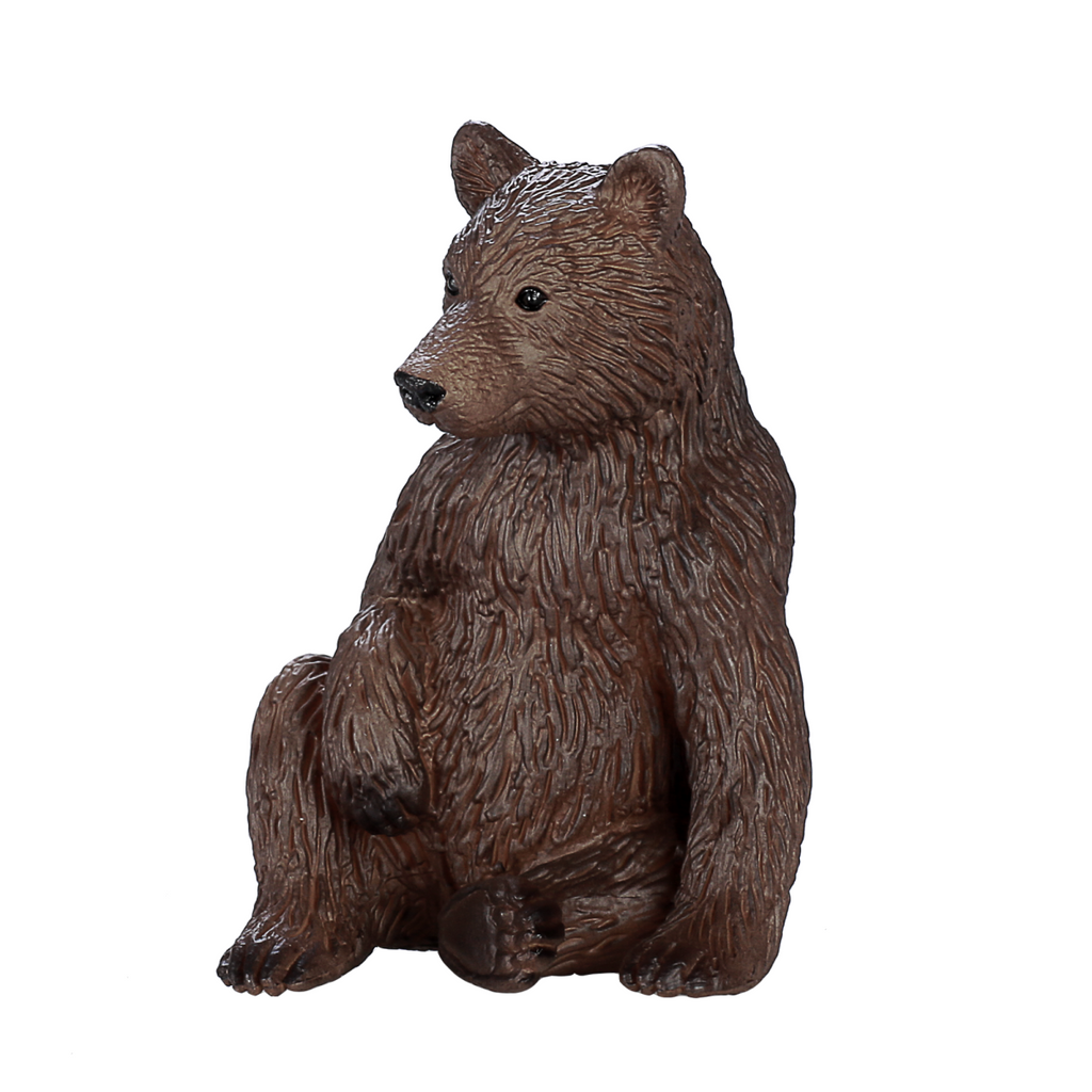 Grizzly Bear Cub Toy  Realistic Wildlife Animal Model