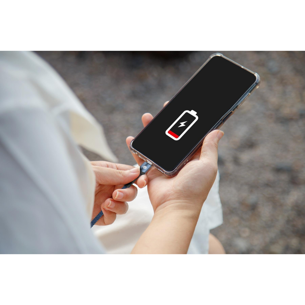 WYEFLOW 10w SuperStrand Braided USB to 8-Pin Charging & Data Cable 1m