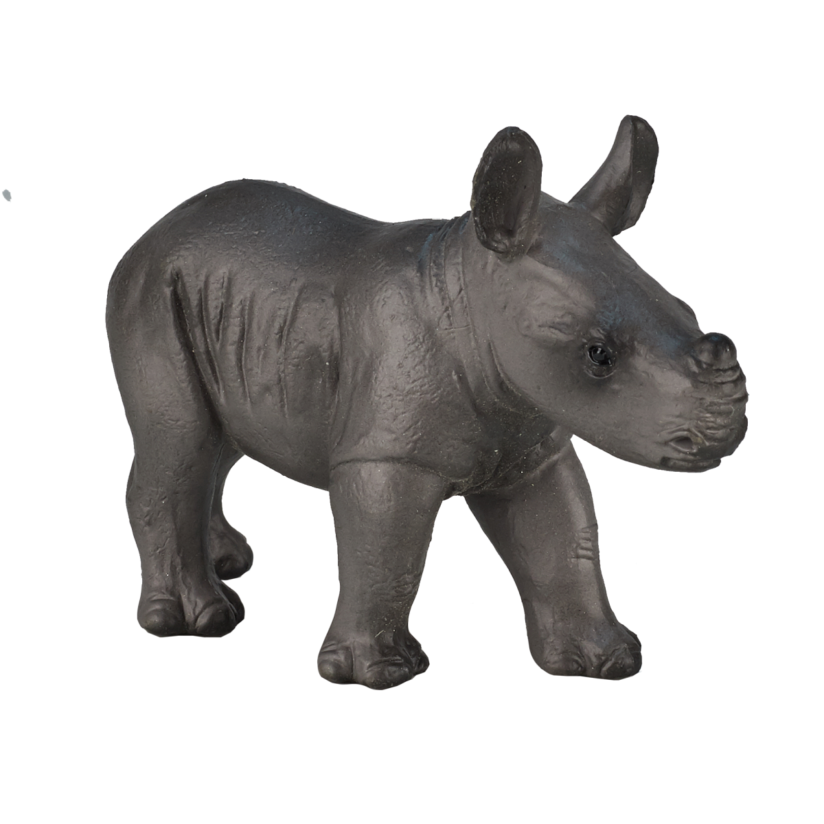 Rhino Baby Standing Toy  Realistic Wildlife Model
