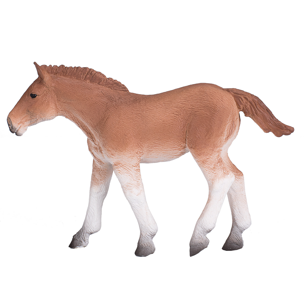 Suffolk Punch Foal Toy  Realistic Horse Figurine