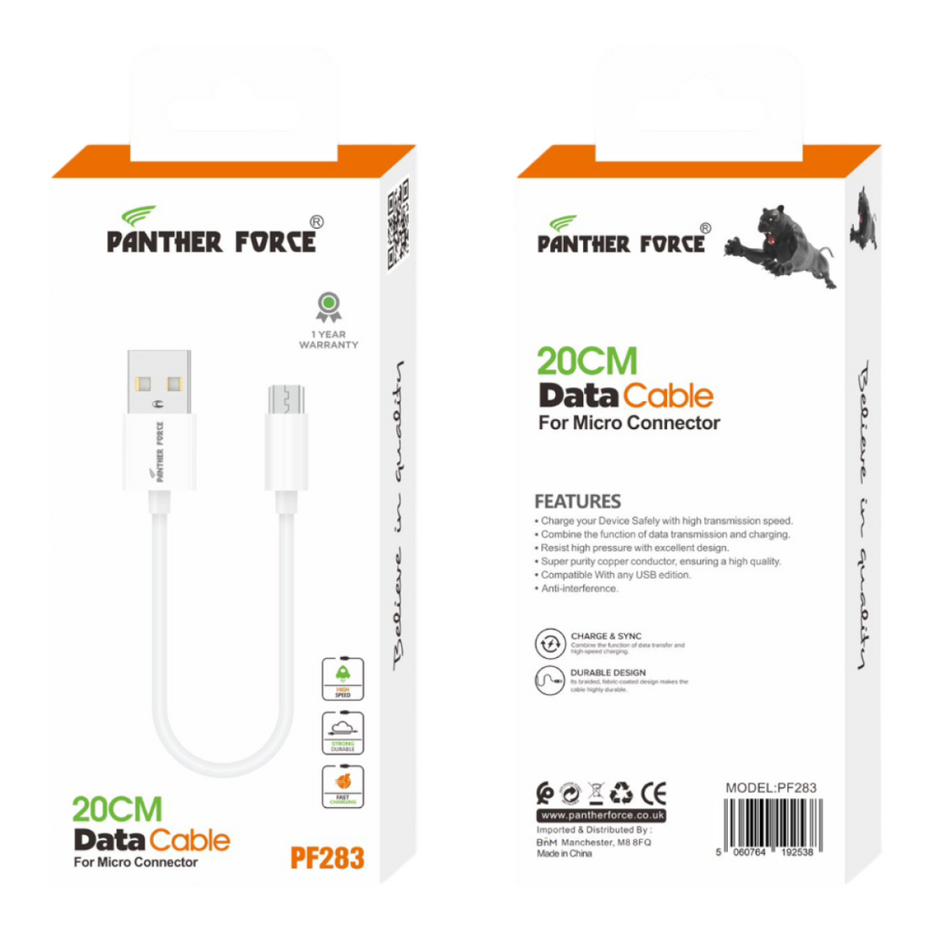 Panther Force 20 CM Data Cable Micro Connector