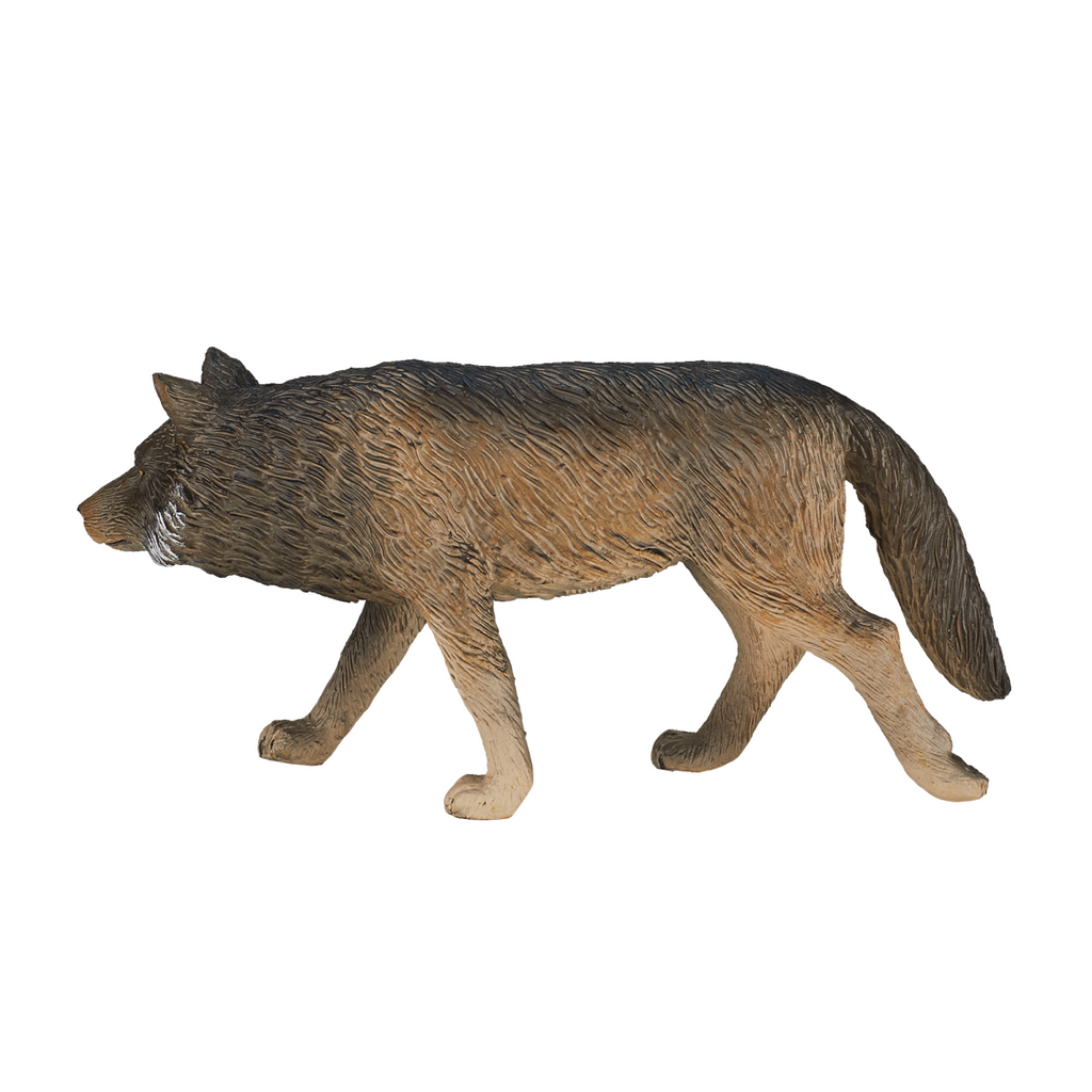 Timber Wolf Walking Toy  Realistic Wildlife Figurine