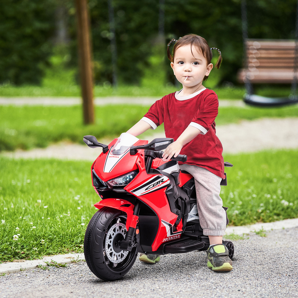 Honda Licensed 6V Kids Electric Motorbike Ride On Car for 3-5 Years Red HOMCOM